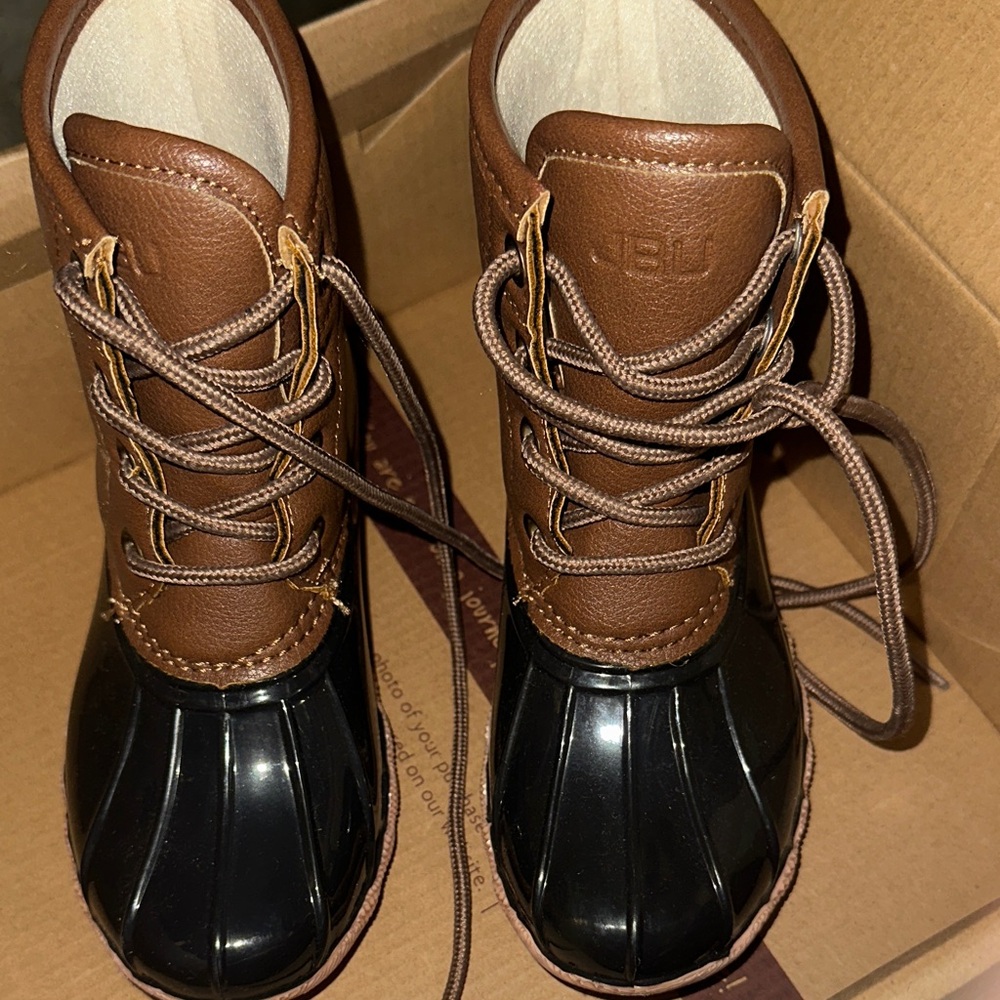 JBU Brown and Black Kids Boots